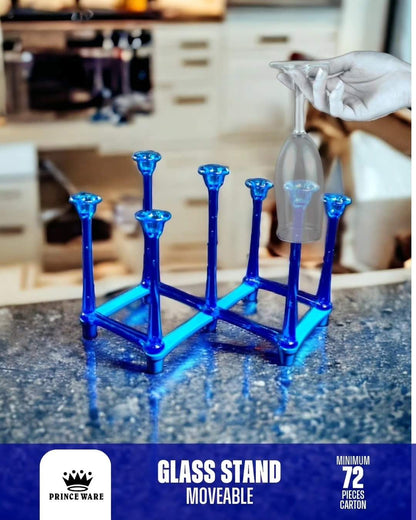 Adjustable Folding Glass Stand (For 7 Glasses)