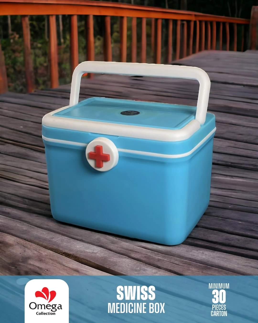 Swiss Medicine Box With Uper Partition Tray