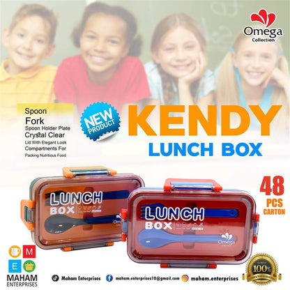 Kendy Lunch Box (With Spoon and Fork)