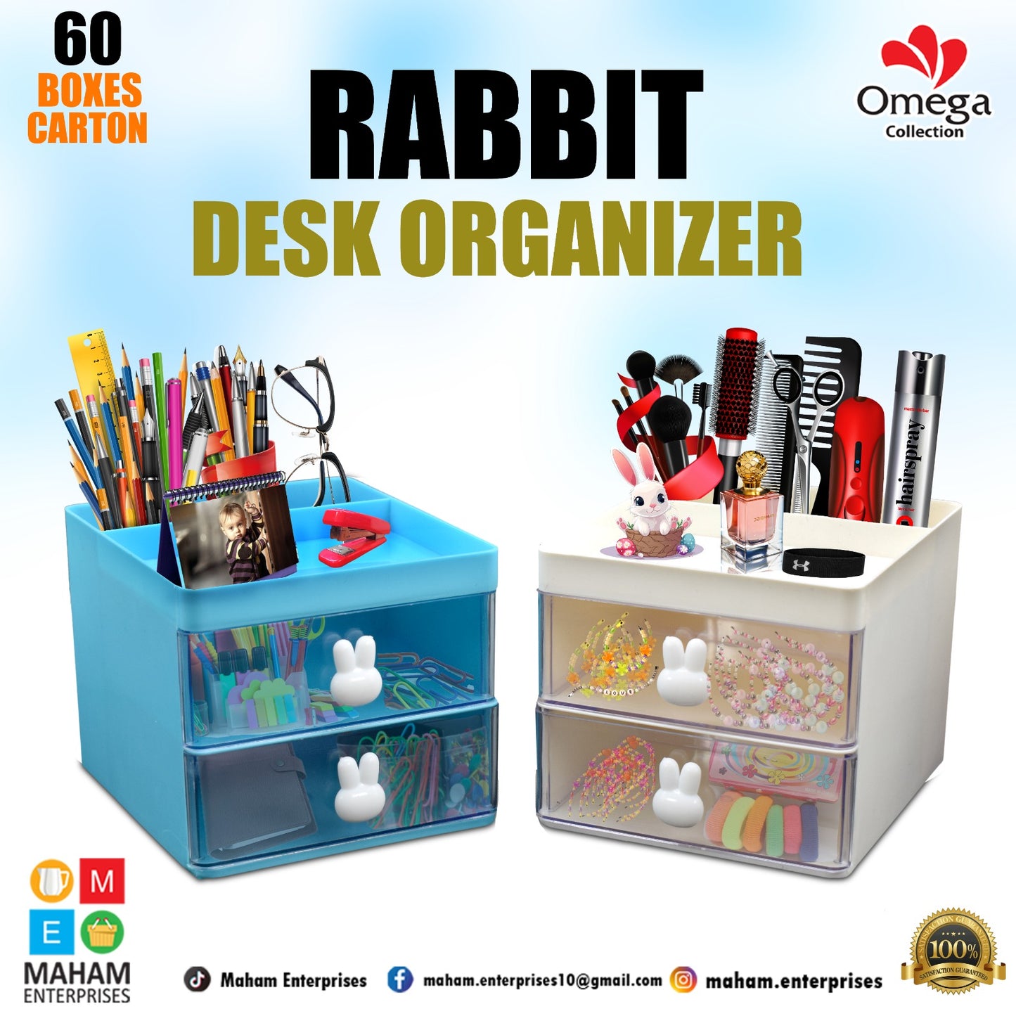 Rabbit Desk Organizer